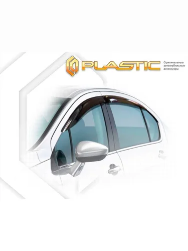 Ветровики дверей Classic полупрозрачный Peugeot 408 2017-н.в. 