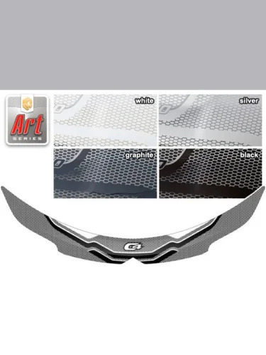 Дефлектор капота Серия Art черная Citroen C4  2008-2010