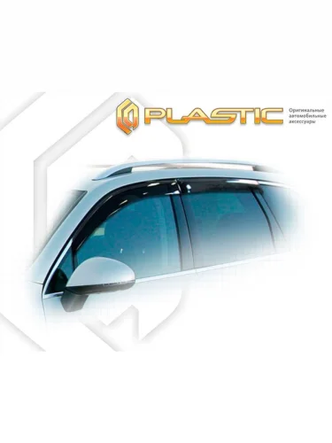 Ветровики дверей Classic полупрозрачный Porsche Cayenne  2010-2018
