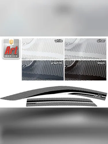 Ветровики дверей Серия Art белая Lexus RX IV поколение, IV поколение рест., джип/suv 5 дв. 2015 – 2023