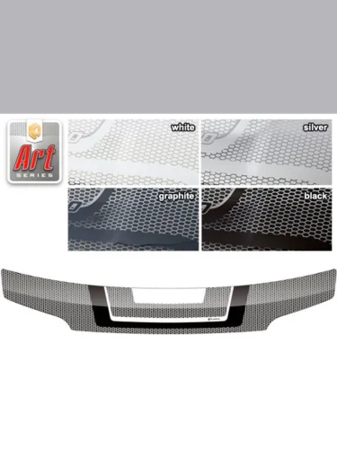 Дефлектор капота Серия Art черная Daihatsu Coo  2005–н.в.