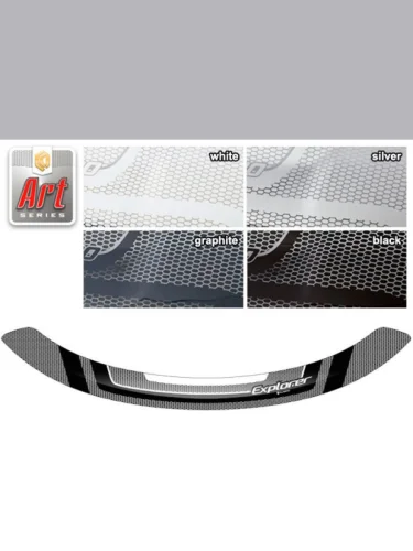 Дефлектор капота Серия Art черная Ford Explorer  2011–2015.