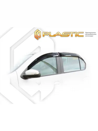 Ветровики дверей Classic полупрозрачный Renault Logan  2014–2018