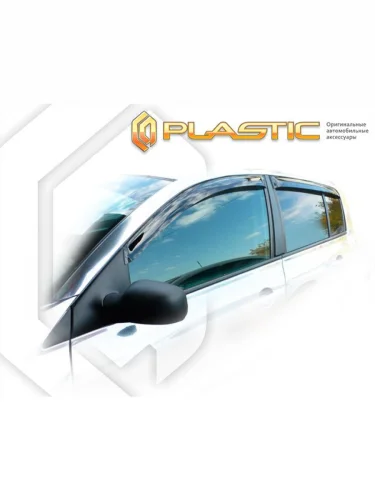 Ветровики дверей Classic полупрозрачный Renault Megane хетчбек 2003–2006