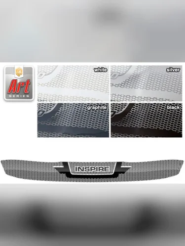 Дефлектор капота Серия Art черная Honda Inspire  2003-2007