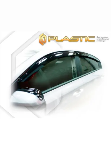 Ветровики дверей Classic полупрозрачный Solaris KRS I поколение, седан 2024 - н.в.