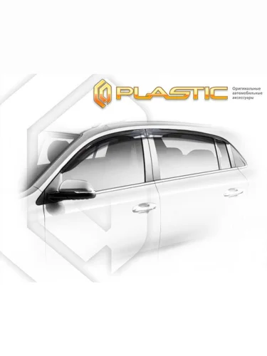 Ветровики дверей Classic полупрозрачный Solaris KRX I поколение, хэтчбек 5 дв. 2024 - н.в.
