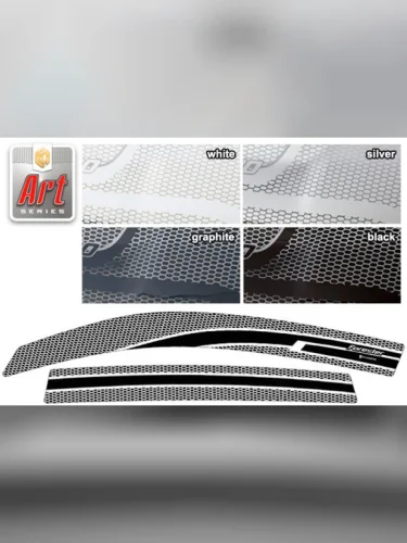 Ветровики дверей Серия Art белая Subaru Forester  2012–2019