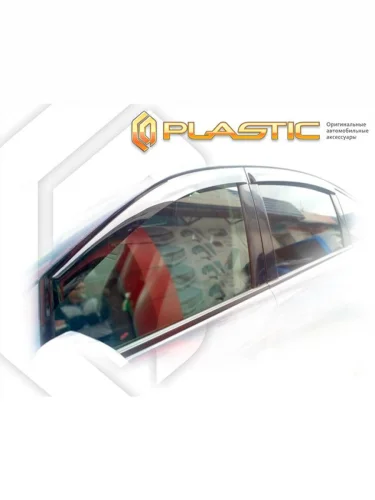 Ветровики дверей Classic полупрозрачный SsangYong Rodius  2004-2013