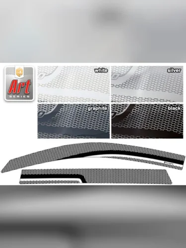 Ветровики дверей Серия Art белая Toyota Corolla Fielder 2006-2012