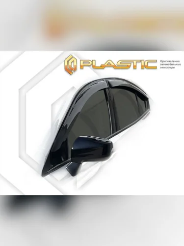 Ветровики дверей Classic полупрозрачный Subaru Impreza G4 V поколение, седан, рынок Японии, правый руль 2016 - 2019