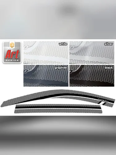 Ветровики дверей Серия Art белая Toyota Ipsum  1996-1998