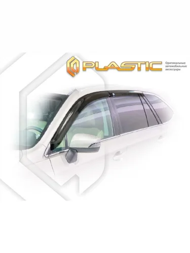 Ветровики дверей Classic полупрозрачный Subaru Outback V поколение, V поколение рест., универсал, рынок РФ    2014 - 2021