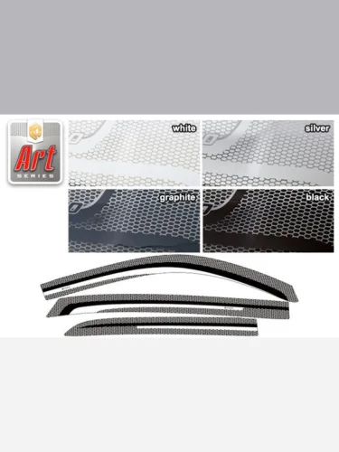 Ветровики дверей Серия Art белая Toyota Spade 1 поколение 2012–н.в. 
