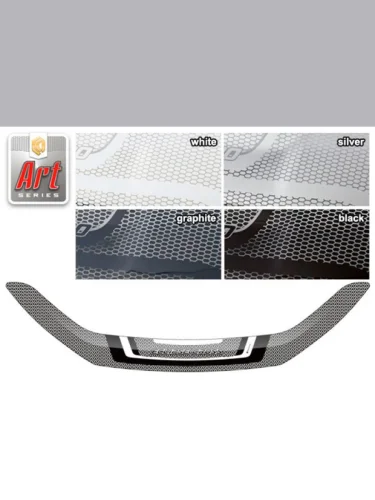 Дефлектор капота Серия Art черная Mitsubishi Eclipse Cross I поколение рестайлинг, джип/suv 5 дв. 2020 - н.в.