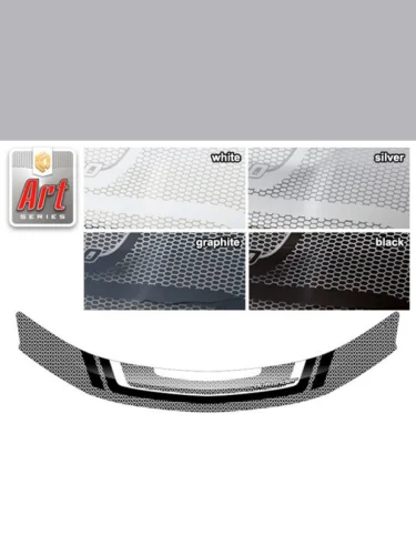 Дефлектор капота Серия Art черная Mitsubishi Outlander XL 2007-2009