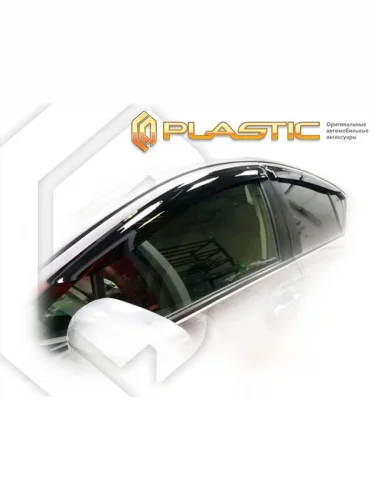 Ветровики дверей Classic полупрозрачный Toyota Aqua  2010–2017