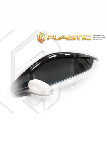 Ветровики дверей Classic полупрозрачный Toyota C-HR I поколение, I поколение рест., джип/suv 5 дв. 2018 - н.в.