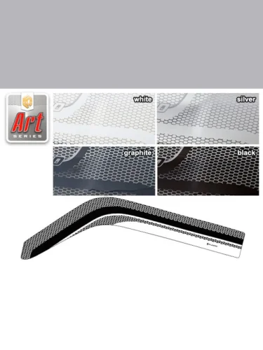 Ветровики дверей Серия Art белая ВАЗ Lada 4x4 3 Door 1977–2017