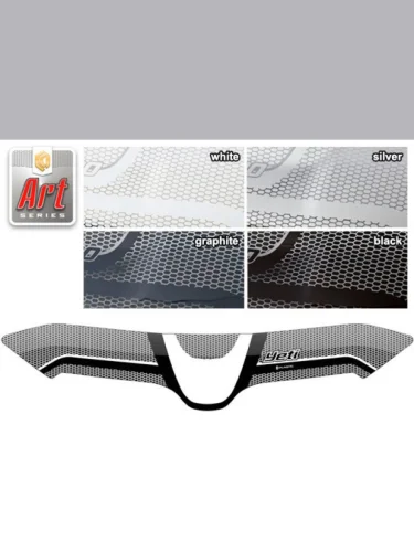 Дефлектор капота Серия Art черная Skoda Yeti  2013–н.в.