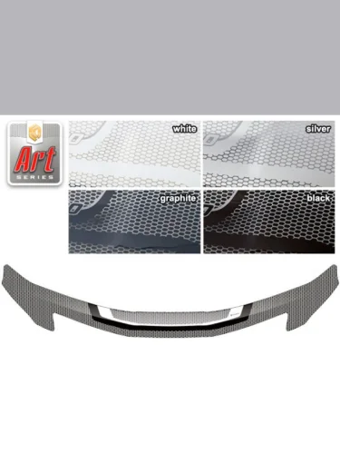 Дефлектор капота Серия Art черная Toyota Alphard  2011-2015