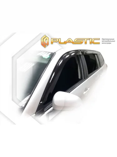 Ветровики дверей Classic полупрозрачный Toyota Corolla Fielder 2012–2015