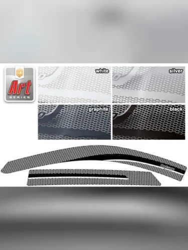 Ветровики дверей Серия Art черная Datsun on-DO  2014–н.в.