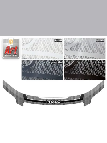 Дефлектор капота Серия Art черная Toyota Land Cruiser Prado IV поколение, джип/suv 5 дв.  2009-2013