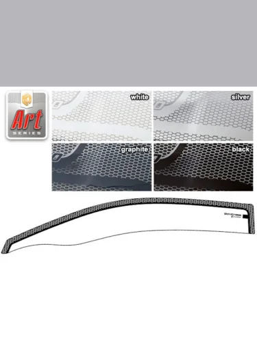 Ветровики дверей Серия Art черная Isuzu VehiCross  1997-2001