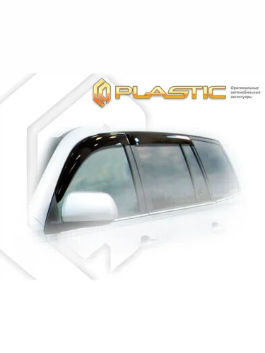 Ветровики дверей Classic полупрозрачный Toyota Highlander  2011–2013