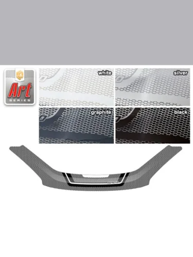 Дефлектор капота Серия Art черная Toyota Rav4  2000-2005