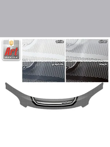 Дефлектор капота Серия Art черная Toyota Rav4  2010–2013