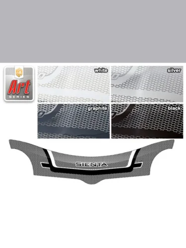 Дефлектор капота Серия Art черная Toyota Sienta  2003-2015