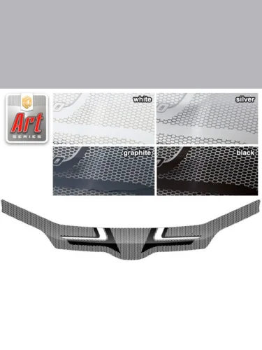 Дефлектор капота Серия Art черная Toyota Succeed  2014–н.в.