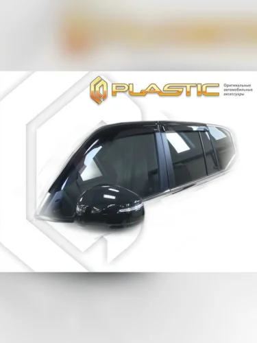 Ветровики дверей Classic полупрозрачный Toyota Land Cruiser 300 XII поколение, джип/suv 5 дв. 2021–н.в.