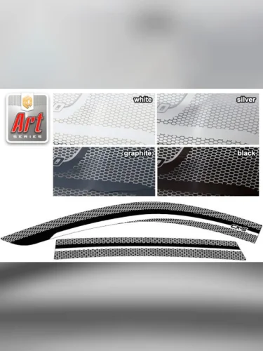 Ветровики дверей Серия Art черная Mazda CX-5  2016–н.в. 