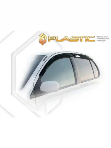 Ветровики дверей Classic полупрозрачный Toyota Platz  2002-2005