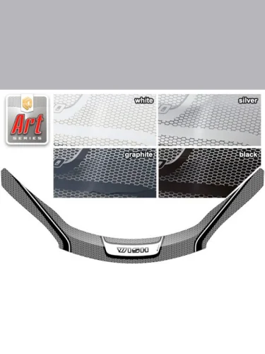 Дефлектор капота Серия Art черная Toyota Wish  2009-2017