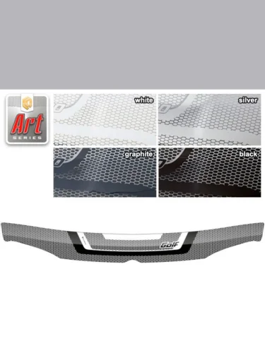 Дефлектор капота Серия Art черная Volkswagen Golf IV 1997–2003