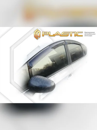 Ветровики дверей Classic полупрозрачный Toyota Prius a  2011–2021