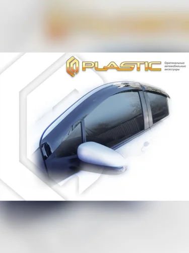 Ветровики дверей Classic полупрозрачный Toyota Vitz  2010–2016