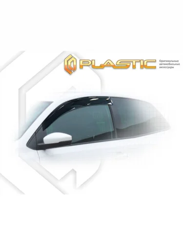 Ветровики дверей Classic полупрозрачный Volkswagen Polo хэтчбэк 3 Door 2010–2015