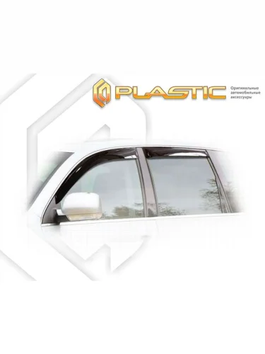 Ветровики дверей Classic полупрозрачный Volkswagen Touareg  2002-2006