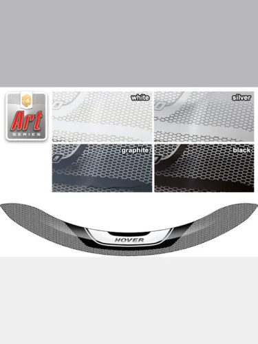 Дефлектор капота Серия Art графит Great Wall Hover H5  2011–н.в.