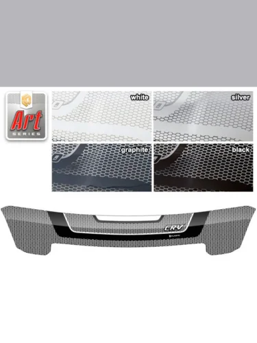 Дефлектор капота Серия Art графит Honda CR-V  2001-2006