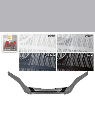 Дефлектор капота Серия Art графит Honda CR-V  2007-2009