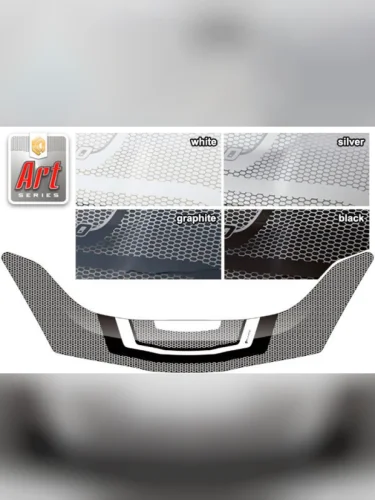 Дефлектор капота Серия Art графит Honda Fit  2008-2013