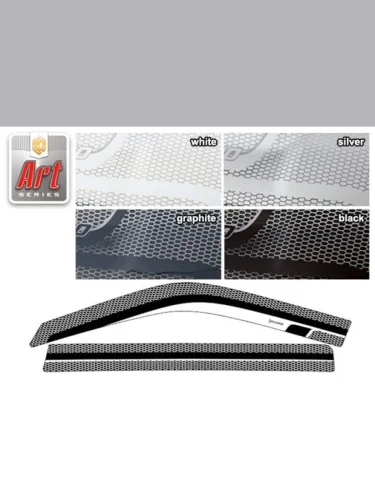 Ветровики дверей Серия Art черная Toyota Succeed  2014–н.в.