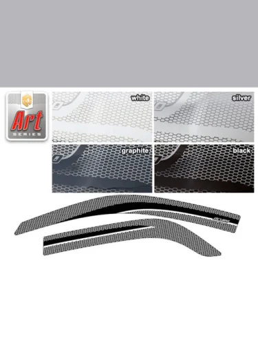 Ветровики дверей Серия Art графит Acura MDX  2001-2006