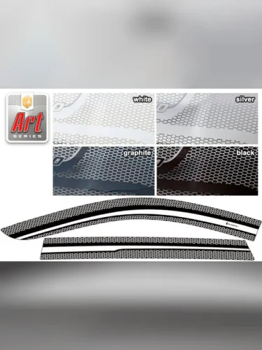 Ветровики дверей Серия Art графит Chery Tiggo 4 I поколение, I поколение рестайлинг, джип/suv 5 дв. 2019 - 2023